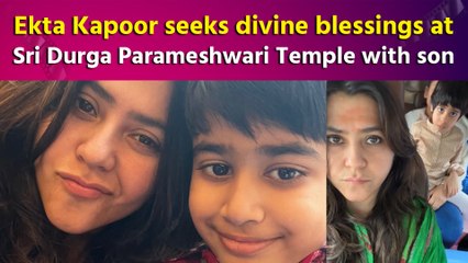 Ekta Kapoor shares cute video with her son, seeks blessings