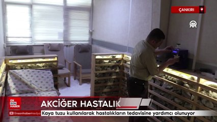 Çankırı'da kaya tuzu haloterapi uygulaması şifa oluyor