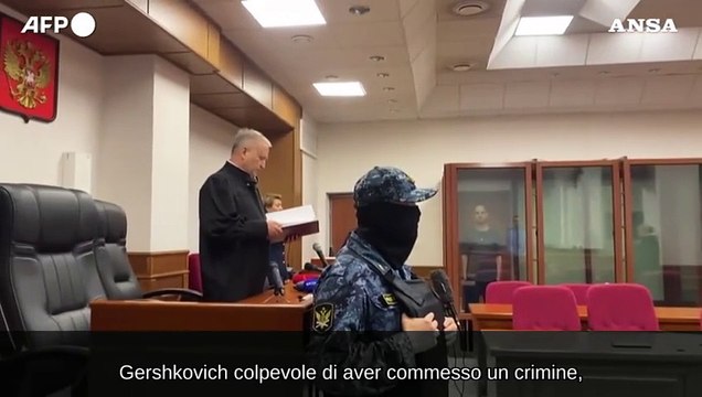 Russia, Gershkovich condannato a 16 anni per spionaggio
