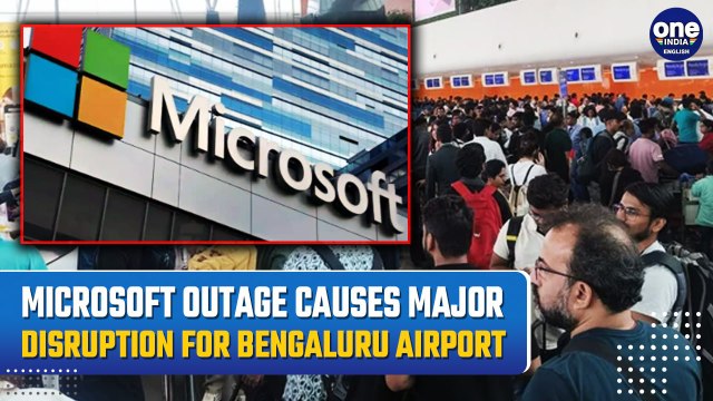 Global Microsoft Outage: Manual Check-In Process at Bengaluru Airport as 90% Flights Disrupted