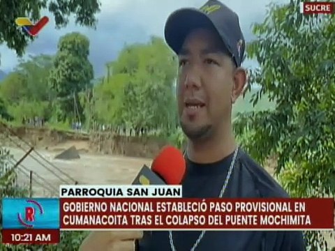 Sucre | Gobierno nacional atiende colapso del puente colgante Mochimita en la pqa. San Juan