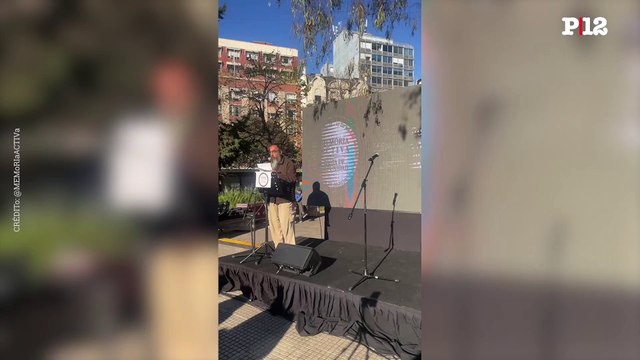 Goldman en el acto de Memoria Activa a 30 años del atentdo a la AMIA: 30 años es una generación, y deja rastros, deja memoria