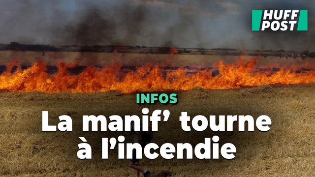 Mobilisation des anti-bassines : la police provoque un incendie, la marche à l’arrêt