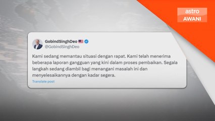 Kementerian Digital pantau rapat situasi gangguan IT