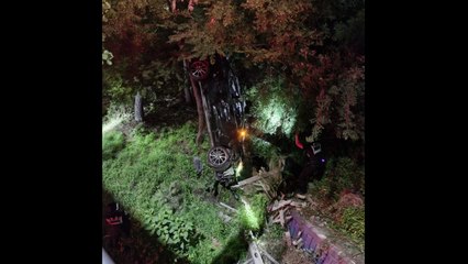 음주운전 사고 뒤 도주하다 추락한 40대, 영장심사 불출석 / YTN