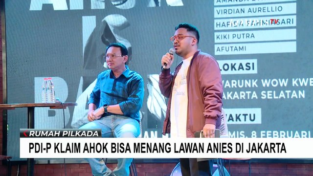 PDIP Optimistis Ahok Punya Potensi Menang dari Anies Baswedan di Pilgub Jakarta