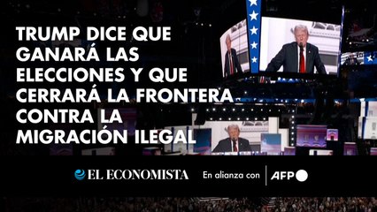 Trump dice que ganará las elecciones y que cerrará la frontera contra la migración ilegal
