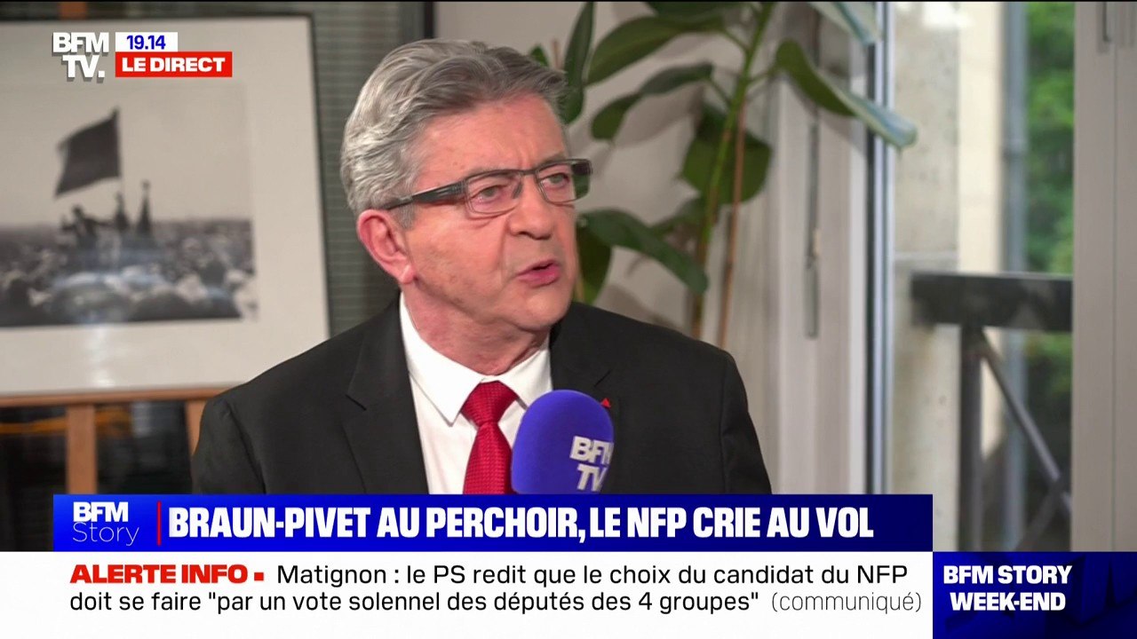 "D'une certaine manière oui": Jean-Luc Mélenchon reconnaît un échec après la défaite d'André Chassaigne à la présidence de l'Assemblée