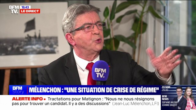 Jean-Luc Mélenchon: Nous passons d'une situation de crise démocratique à une situation de crise de régime