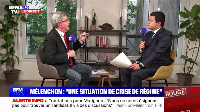 Jean-Luc Mélenchon: Si le président de la République rend impossible le fonctionnement des règles, alors oui, il devra s'en aller