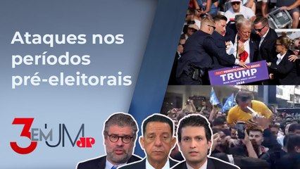 Atentado contra Trump tem algo em comum com facada em Bolsonaro? Comentaristas debatem