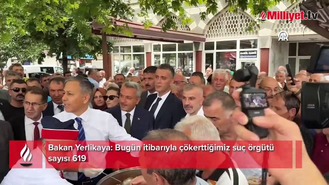 Bakan Yerlikaya: Bugün itibarıyla çökerttiğimiz suç örgütü sayısı 619
