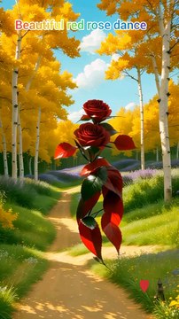 Beautiful red rose flowers dance #dance #flowerdance #trending #flowers