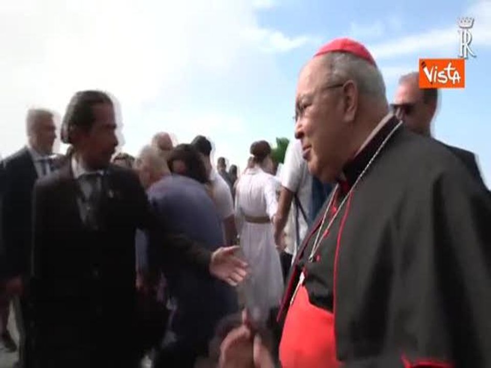 Il Presidente della Repubblica Mattarella visita la statua del Cristo Redentore a Rio de Janeiro