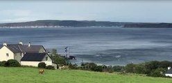 Red Bull Cliff Diving World Series from a new angle...The Salthouse Hotel in Ballycastle