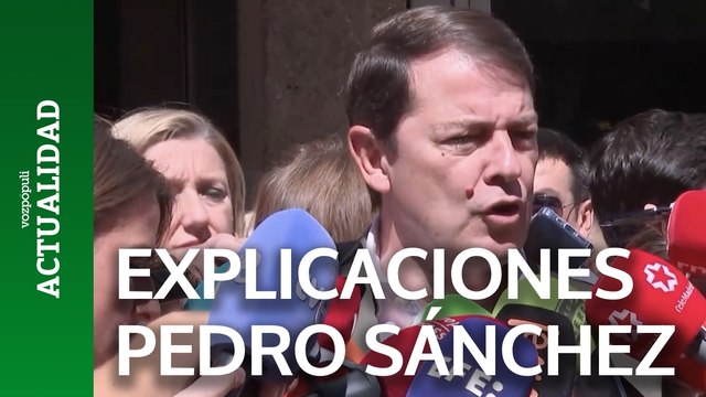 Mañueco cree que Sánchez debe dar explicaciones ante el juez