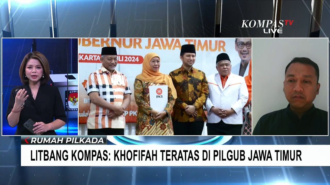 Peneliti Litbang Kompas Ungkap Analisis soal Elektabilitas Bacagub di Pilkada Jawa Timur