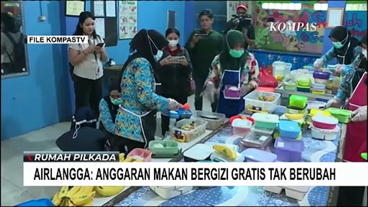 Menko Airlangga: Anggaran Makan Bergizi Gratis Tak Berubah