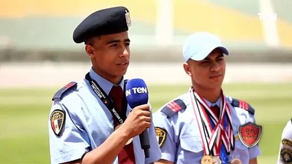 لقاء مع أبطال في المصارعة ورفع الأثقال المدرسة العسكرية بمدينة المستقبل