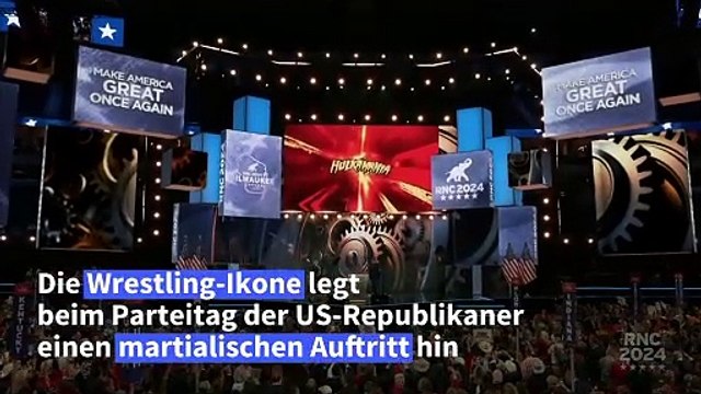 Wrestling-Ikone Hulk Hogan huldigt Trump