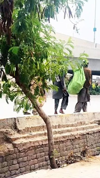 Funny pakistani men road walking ‍♀️