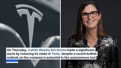 Cathie Wood-Led Ark Invest Sells $8M In Tesla Shares Despite Bullish Autonomy Forecast