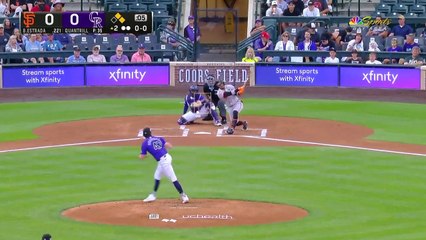 MLB: Thairo Estrada batea su segundo triple de la temporada