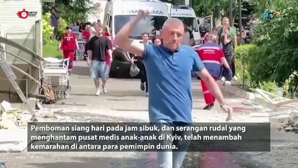 Serangan Udara Rusia di Ukraina Mengenai Rumah Sakit Anak di KYIV