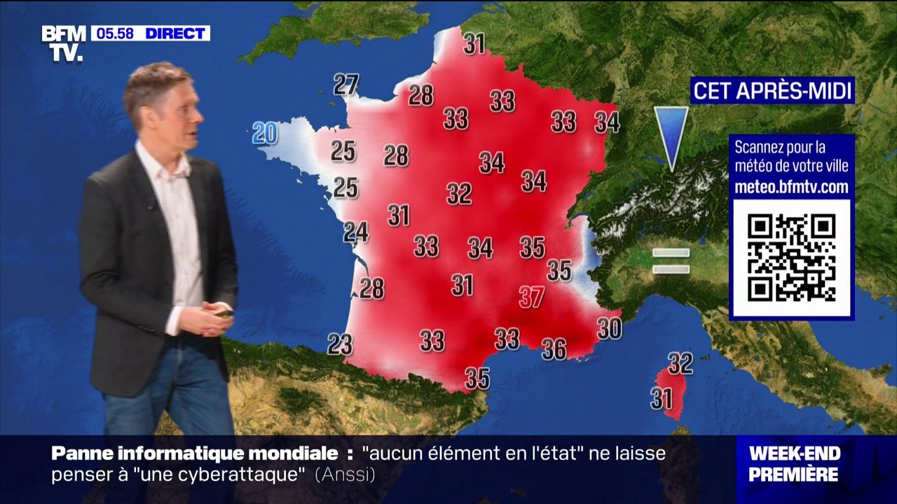 La météo sera encore ensoleillée pour aujourd'hui avant l'arrivée des orages