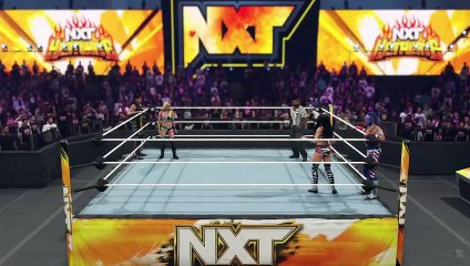 Liv Morgan & Dominik Mysterio  Cora Jade & Rey Mysterio Mix Gender Match in NXT HEATWAVE 2024