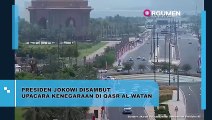 Momen Presiden Jokowi Disambut Upacara Kenegaraan di Qasr Al Watan