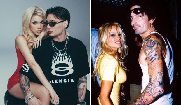 Peso Pluma y Kenia Os revientan Instagram con candentes fotos como los nuevos Pamela Anderson y Tommy Lee
