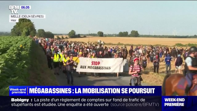 Mégabassines: la mobilisation se poursuit dans la Vienne et dans les Deux-Sèvres