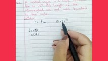 Arc length, area of sector