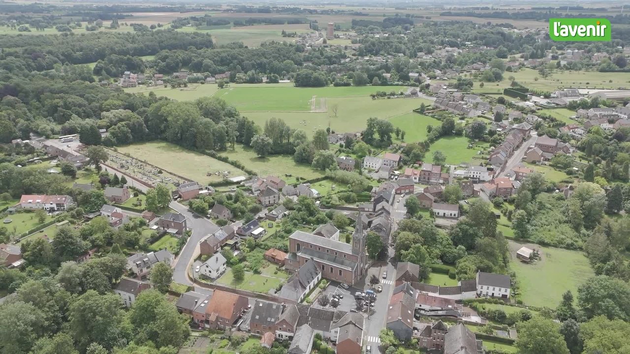 Le Brabant wallon vu du ciel : Sart-Dames-Avelines, à la source de la Thyle