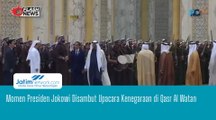 Momen Presiden Jokowi Disambut Upacara Kenegaraan di Qasr Al Watan