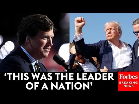 BREAKING NEWS: Tucker Carlson Reacts To Assassination Attempt On Trump During RNC Speech