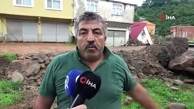 Giresun'da şiddetli yağışlar sel ve heyelanlara neden oldu