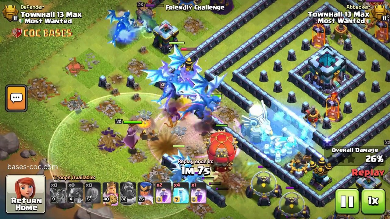 Top Base TH13 With Link, Anti 3 Stars, Anti Everything Layout - Clash Of Clans (21)