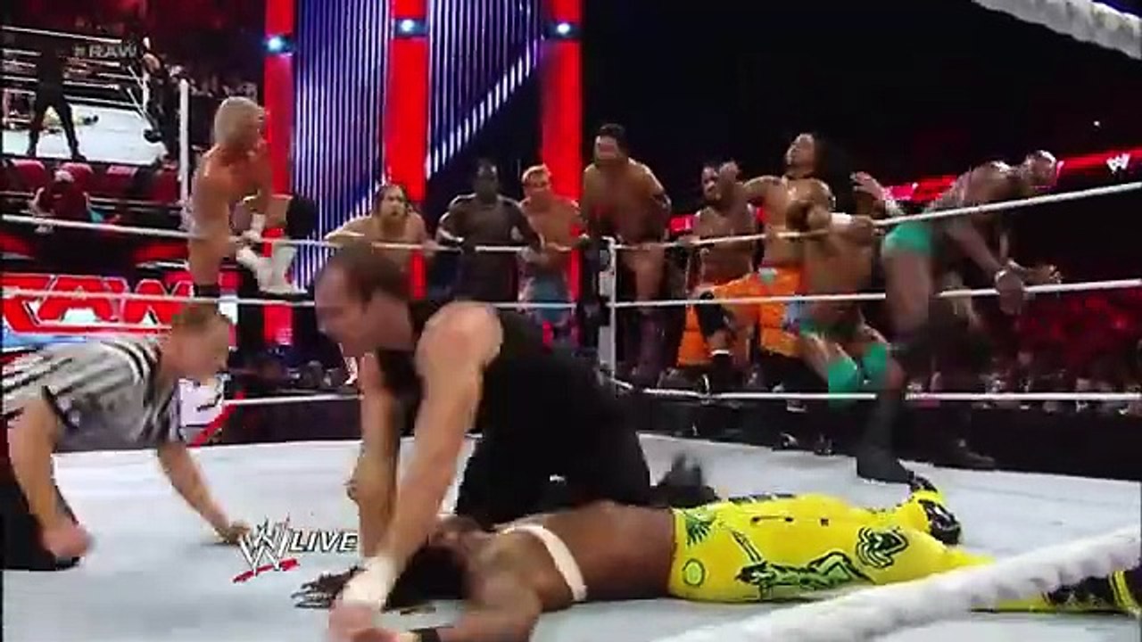 A slew of Superstars battle The Shield in an 11-on-3 Handicap Elimination Tag Team Match_ Raw_ Sept