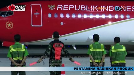 Jokowi Tiba Dari Abu Dhabi di Pangkalan TNI AU Halim Perdanakusuma Disambut Kapolri