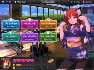 momo all questions HuniePop