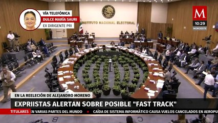 Alejandro Moreno pretende dar 'fast track' para quedarse con dirigencia del PRI: Dulce María Sauri