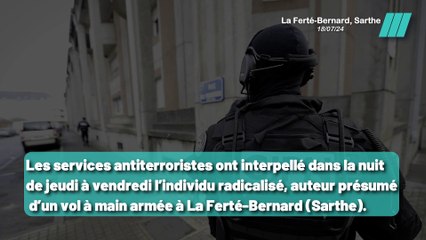 Homme Radicalisé Arrêté pour Braquage et Menaces Terroristes