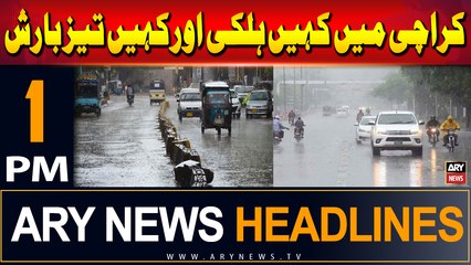 ARY News 1 PM Headlines | 20th July 2024 | Karachi mein kahin halki aur kahin taiz barish