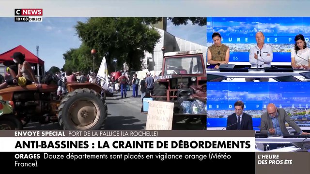 Anti-bassines : Une manifestation en cours à La Rochelle - La préfecture, qui craint des débordements dans le centre-ville, met en place un dispositif policier