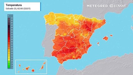 El sureste peninsular será hoy un foco caliente, tanto de noche como de día.