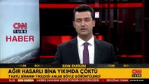 7 katlı binanın yıkıldığı anlar böyle görüntülendi!