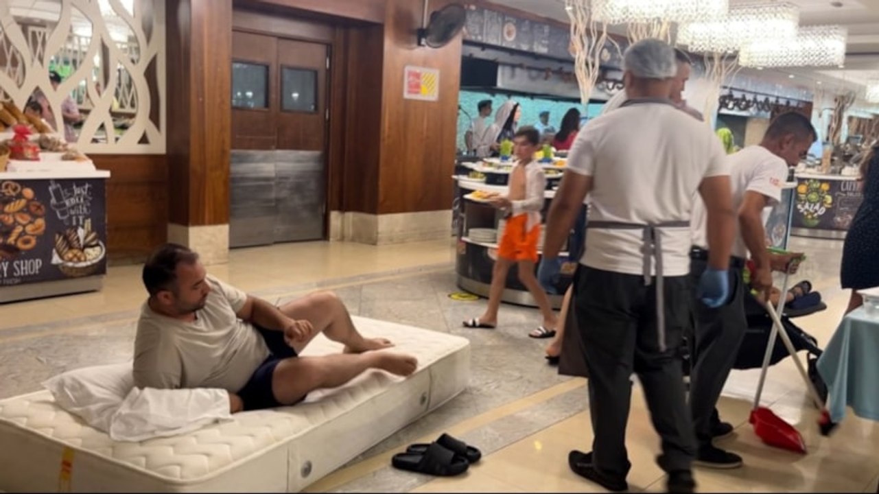 Antalya'da otel müşterisinden ilginç tepki! Görenler şaştı kaldı