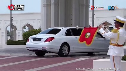 Presiden Jokowi Terima Penyambutan Kenegaraan di Qasr Al Watan